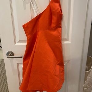 One shoulder Dress with flare bottom